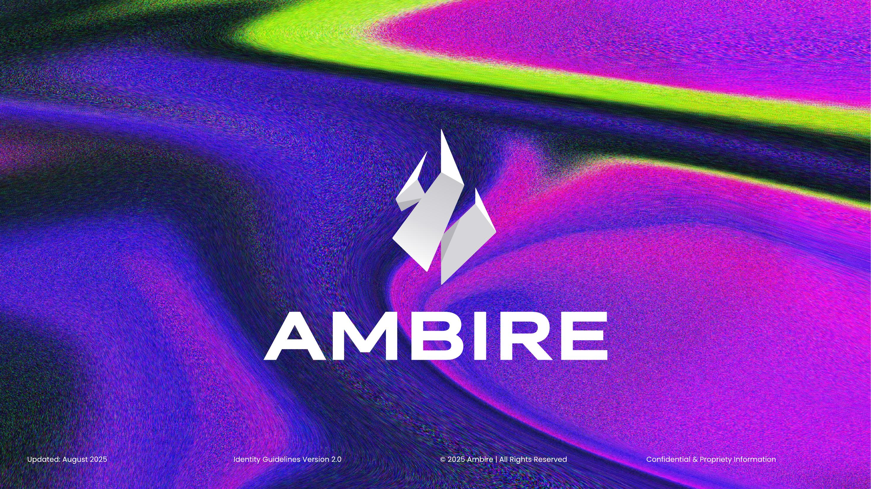 Ambire brandbook cover